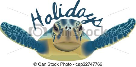 450x223 Amphibious Marine Animal Swimming Sea Turtle Clip Art Vector