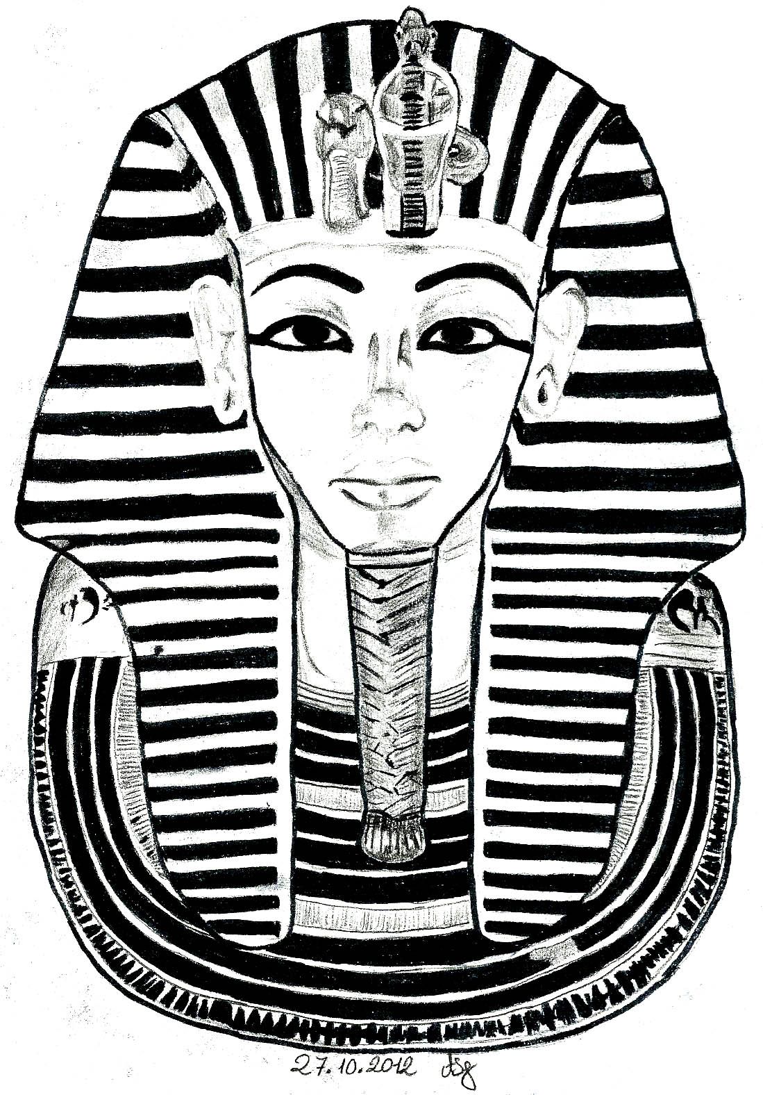 1099x1576 Free Coloring Page Coloring Egypt Mask Toutankhamon. The Famous