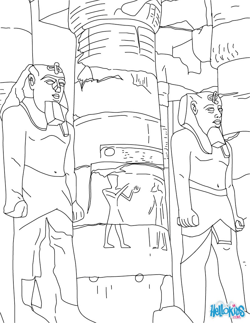 821x1061 Rare Egyptian Coloring Sheets Pages Tutankhamu