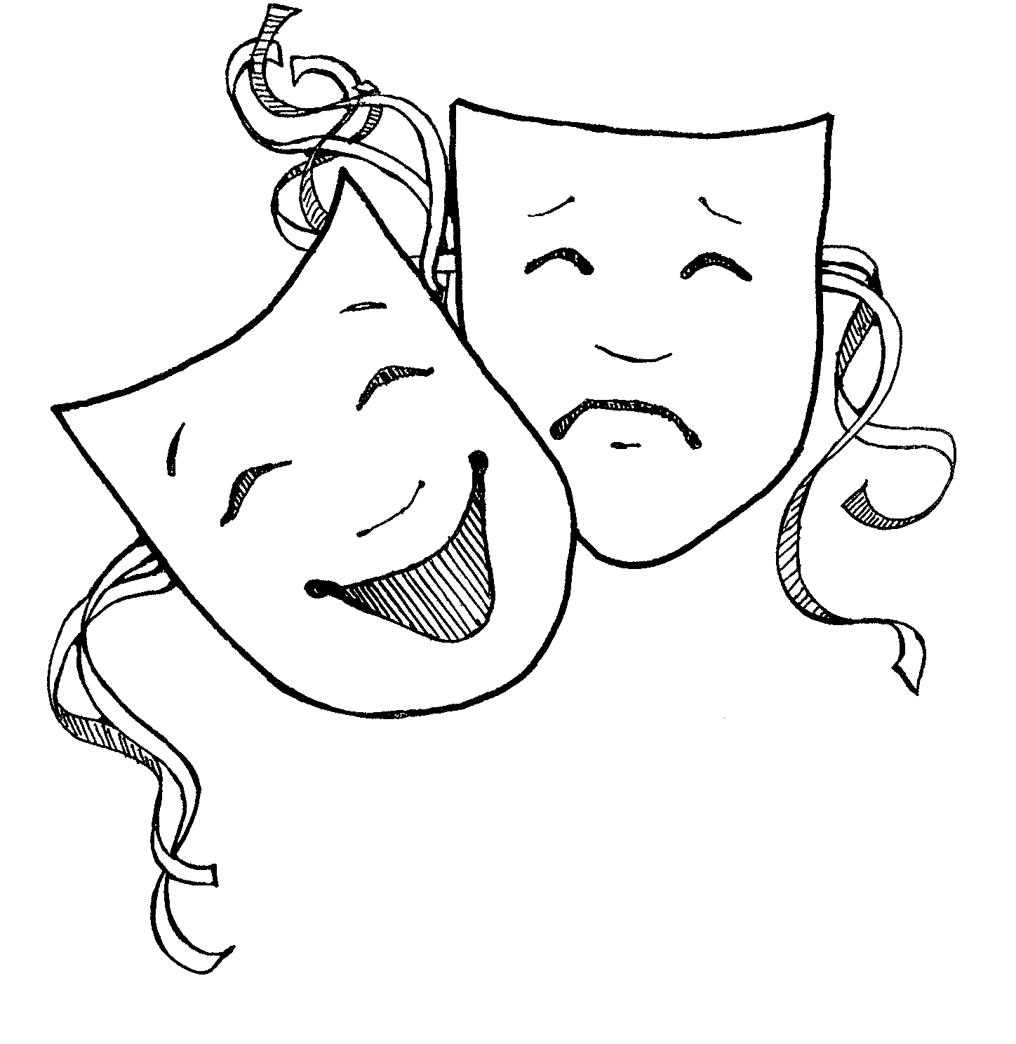 1448x1488 Drama Mask Clipart
