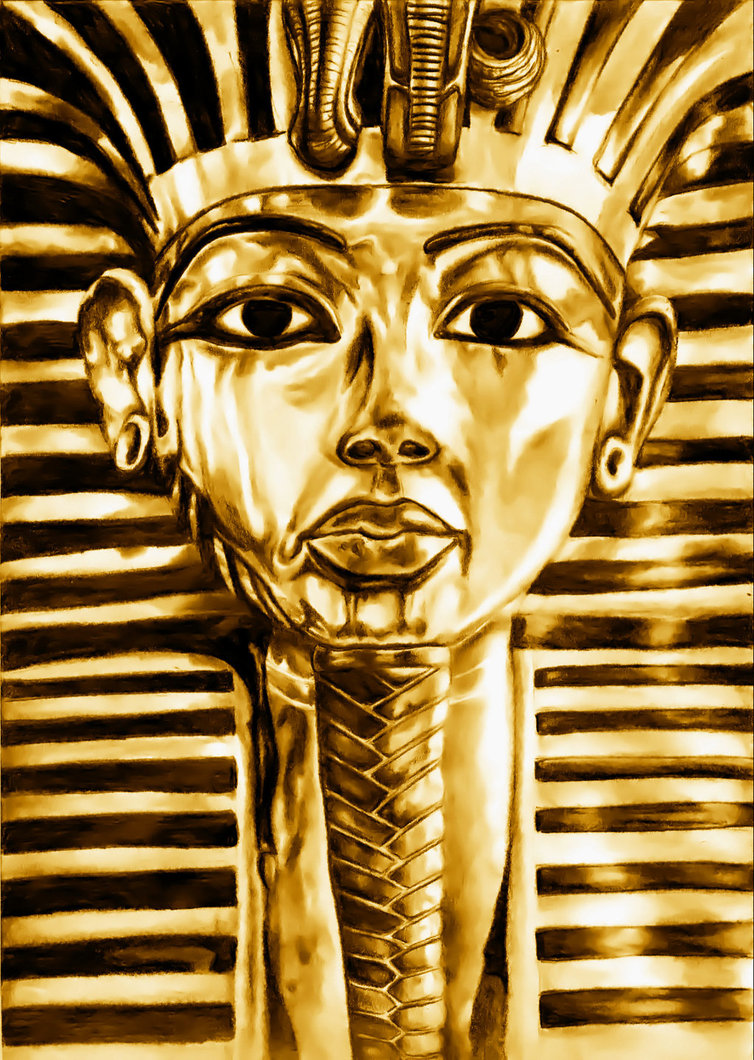 754x1060 The Mask Of Tutankhamun By Shekhina