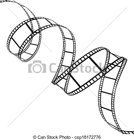 450x470 Film Strip Twisted Stock Illustrations