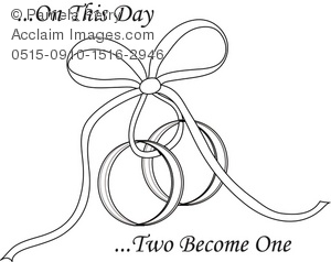 300x238 Wedding With A Ribbon Royalty Free Clip Art Picture