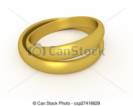 450x357 Illustration Of Two Wedding Rings Over On White Clip Art