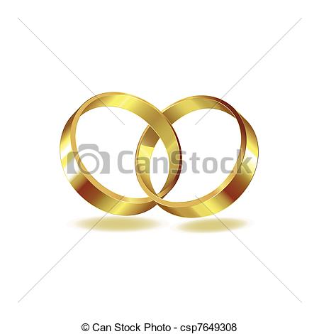450x470 Two Wedding Ring On White Background Vector