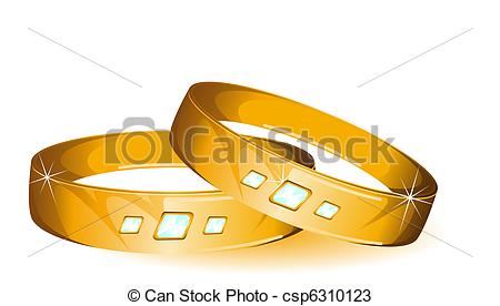 450x276 Two Wedding Rings On A White Background Drawings