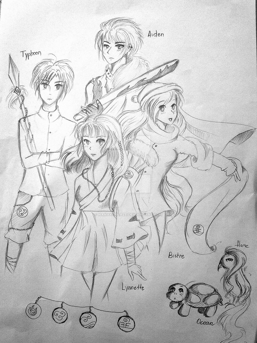 900x1200 The Element Warriors By Nanakoblaze