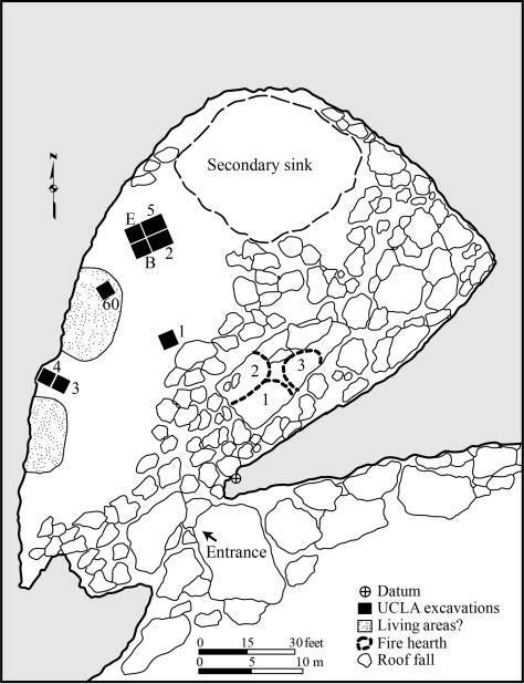 474x618 Plan Of The Interior Of Antelope Cave, Surface Features, And Ucla