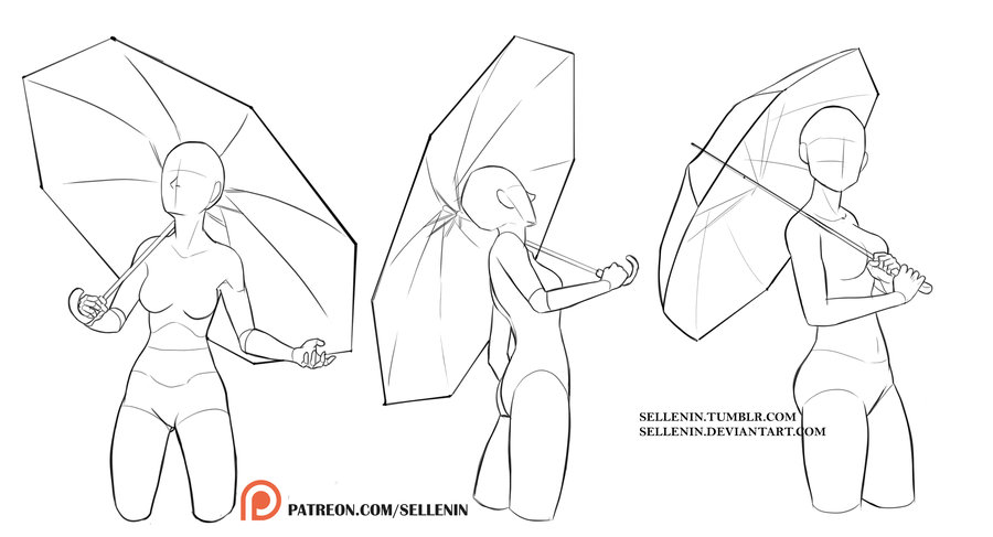 900x487 Umbrella Poses By Sellenin