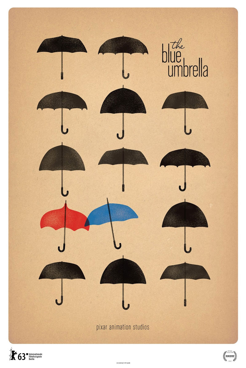 800x1193 Artes Do Curta The Blue Umbrella, Da Disneypixar Thecab
