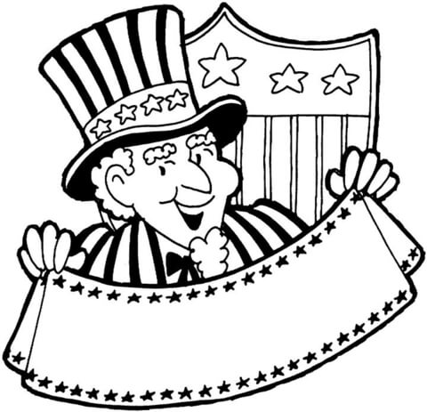 480x463 Special Uncle Sam Coloring Page Hat Woo Jr Kid