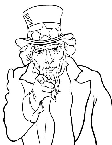 392x507 Collection Of Simple Uncle Sam Drawing High Quality, Free