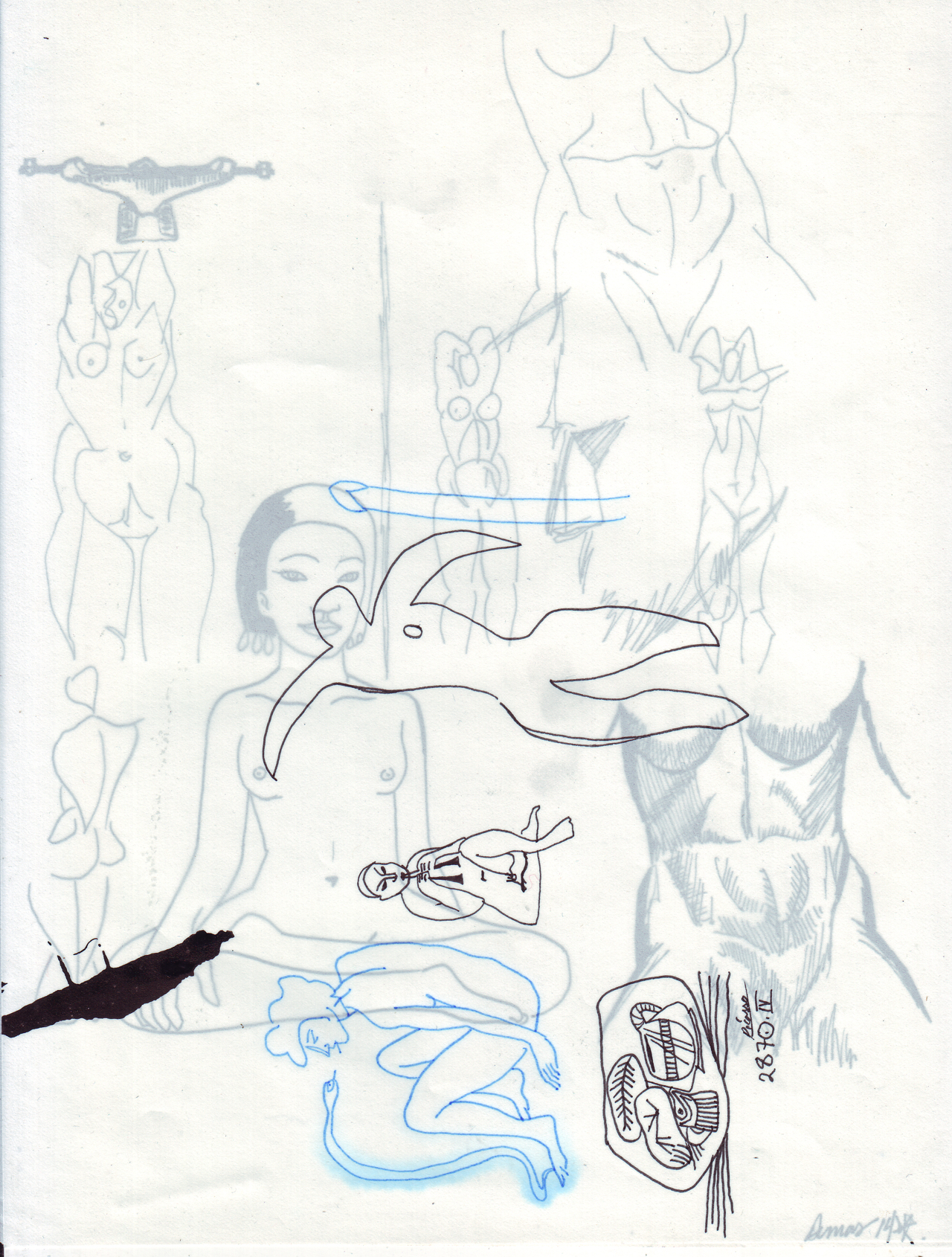 1280x1690 Deathridesahorse Drawing From The Underground 2016. By R. J.