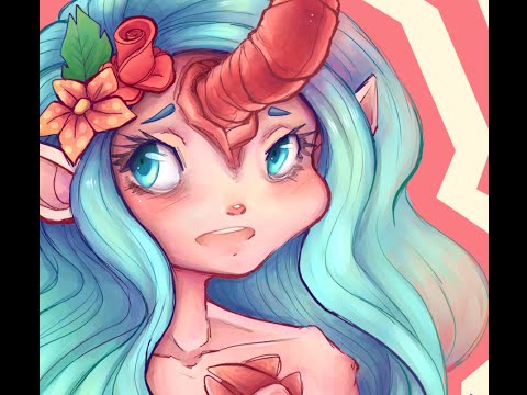 480x360 Unicorn Girl Drawing