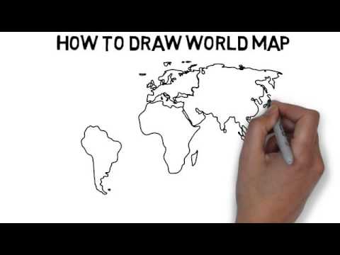 480x360 How To Draw World Map