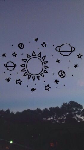 282x500 Collection Of Universe Tumblr Drawing High Quality, Free