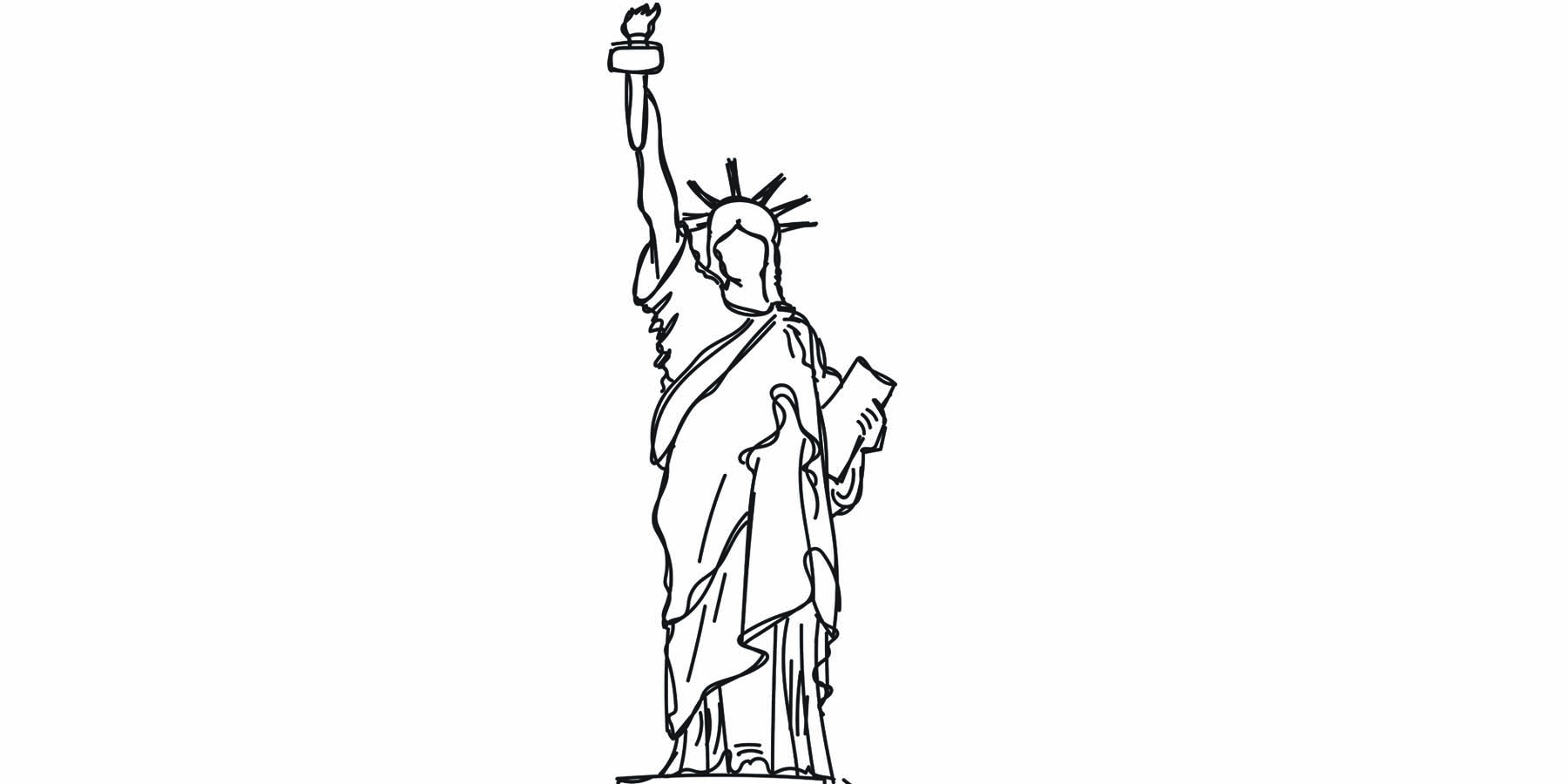 1800x900 Majestic Statue Of Liberty Drawing Cycle 3 Week Upside Down