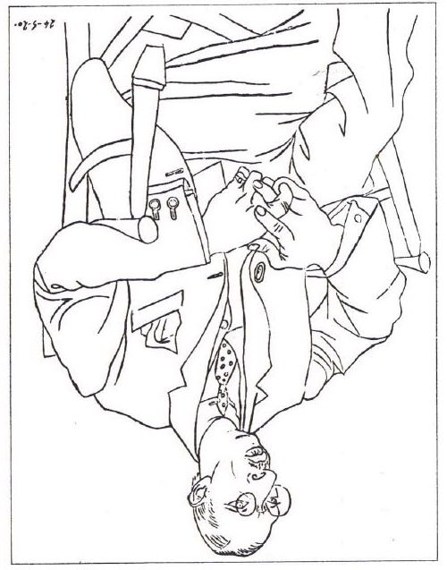 500x637 Upside Down Drawing Portrait Of Igor Stravinsky Picasso Summit