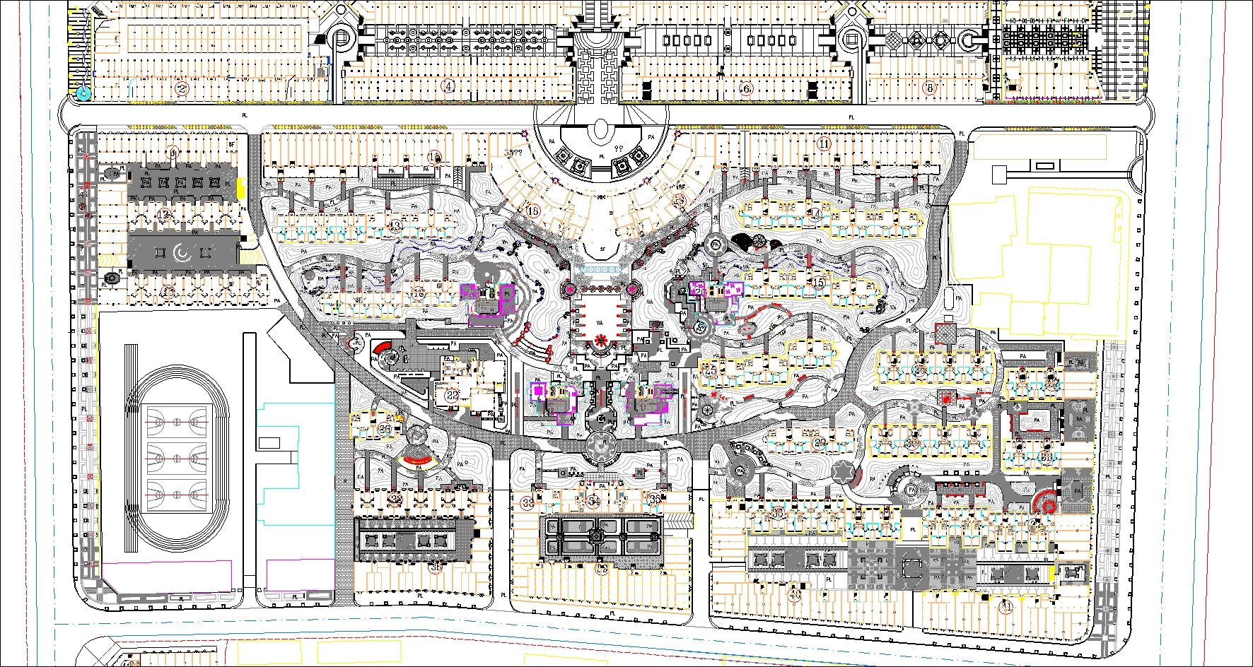 1772x944 Whole Community Planning Drawings Cad Design Free Cad Blocks
