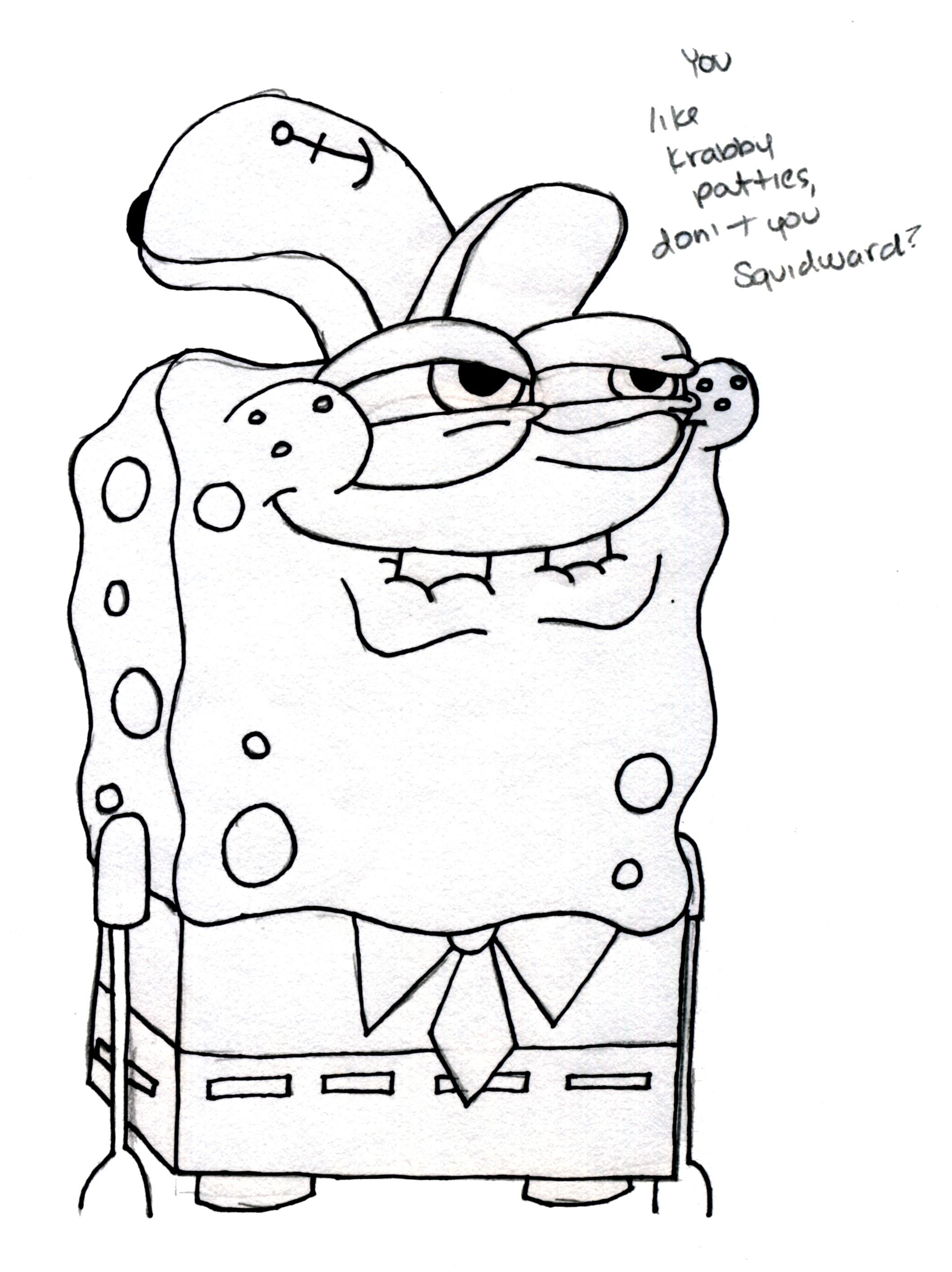 2118x2827 Revisited Easy Spongebob Drawing At Getdrawing