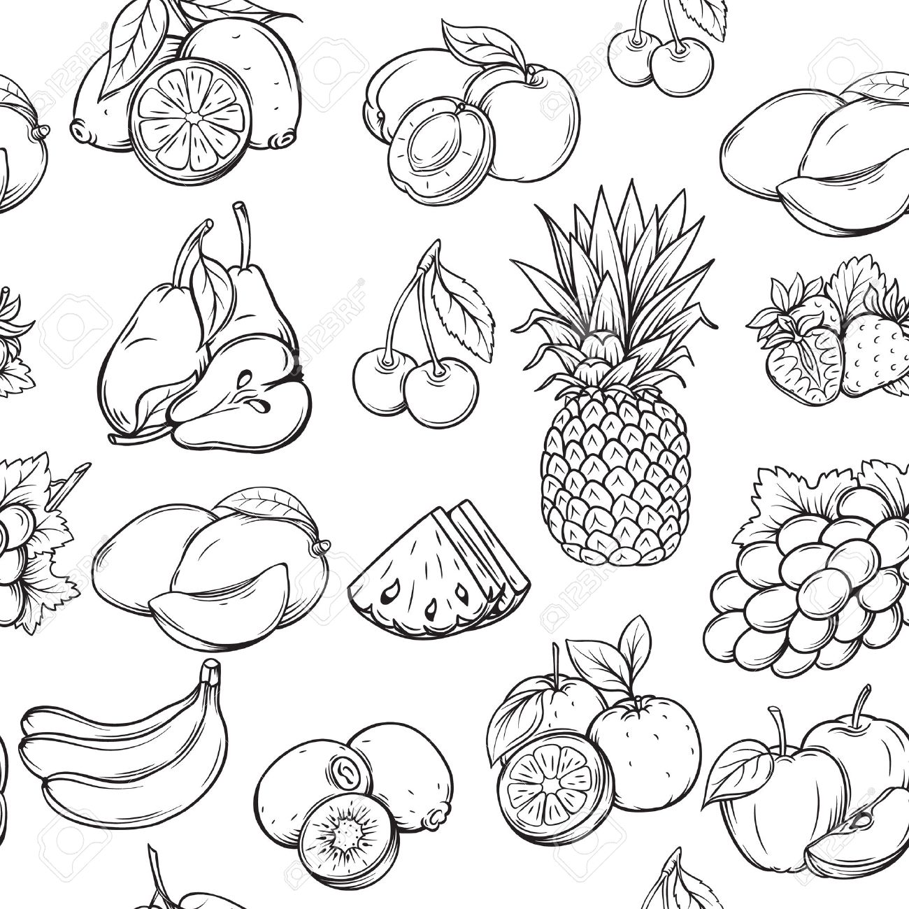 1300x1300 Smartness Fruits Drawing At Getdrawings Com Free For Personal Use
