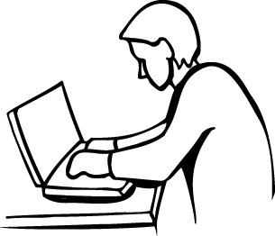 305x262 Laptop User Clipart