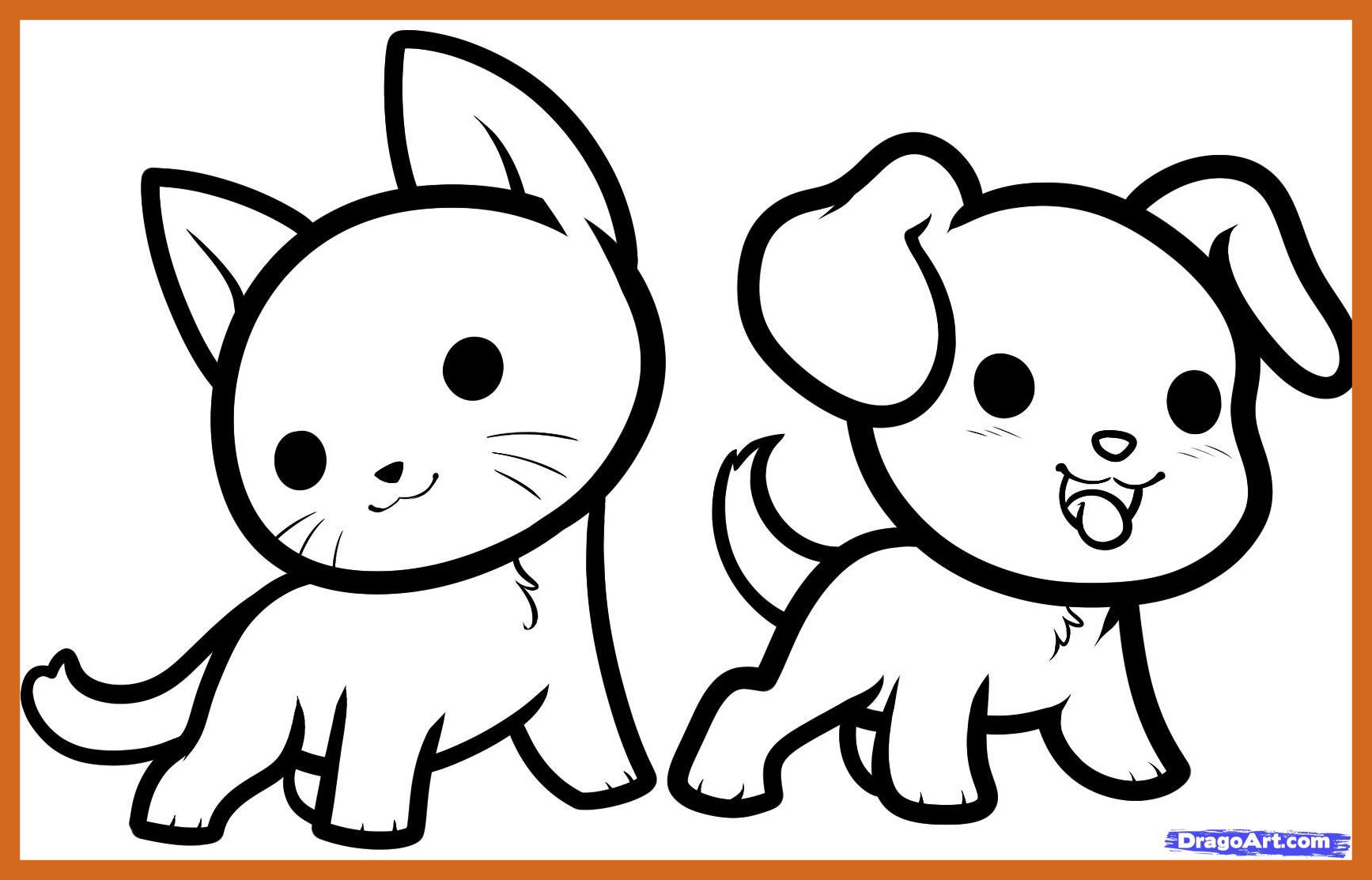 1735x1113 Coloring Easy Drawings Dogs 23 Drawing A Dog Easy Drawings