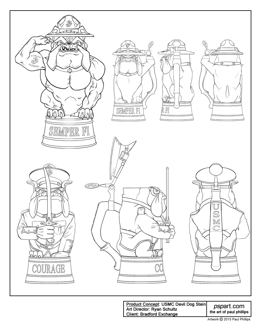 864x1080 The Art Of Paul Phillips Collectibles Product Design Comps Amp Sketches