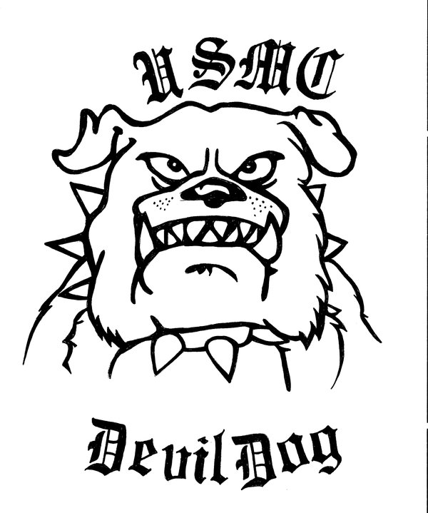 600x719 Usmc Devil Dog By Karadarkthorn