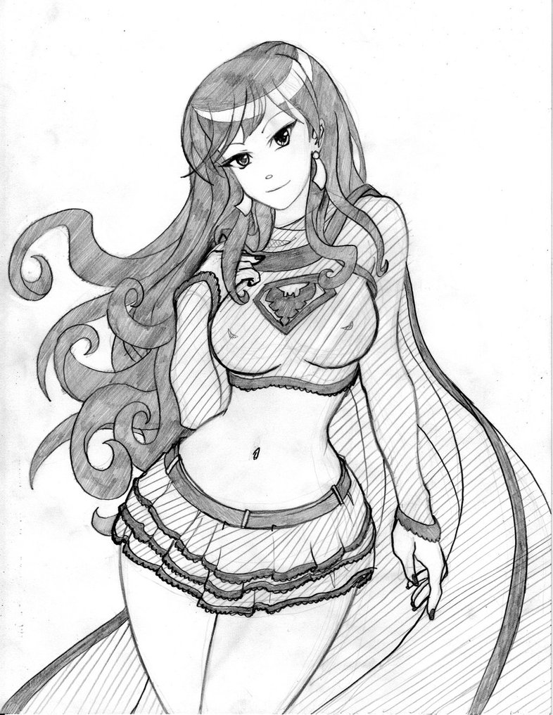 786x1017 Super Vampire Pin Up Pencil For Inkcolor By Joeoiii