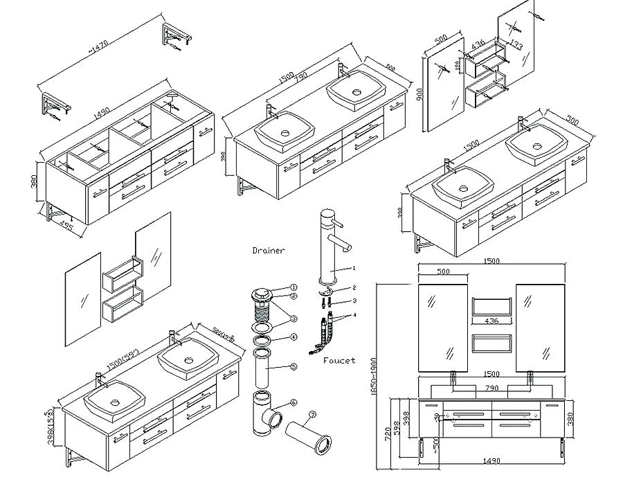 900x699 Standard Bathroom Vanity Dimensions