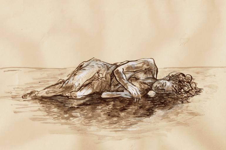 770x513 Saatchi Art Vanity Drawing By Emma Assisi