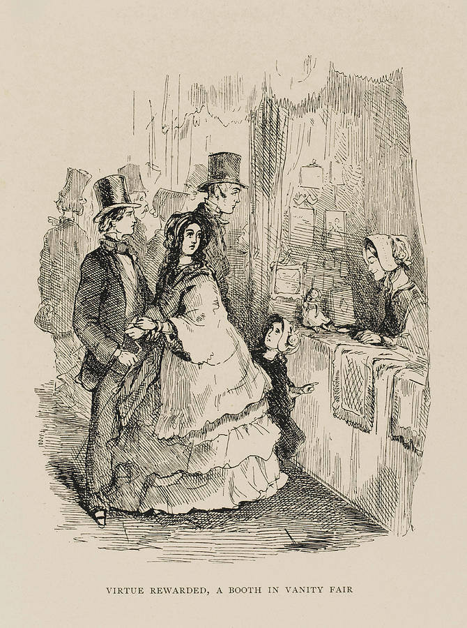 670x900 Virtue Rewarded, A Booth In Vanity Fair Drawing By Mary Evans