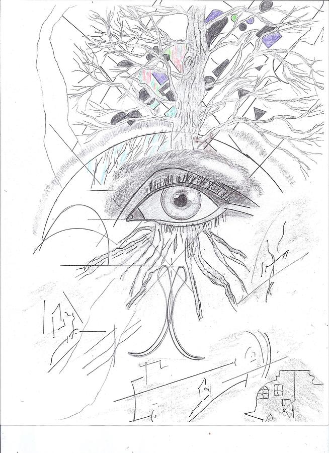 654x900 The Others Perhaps Theme And Variation Drawing By G Peter Richards