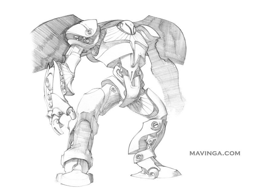 900x646 Winged Robot Variation By Mavinga