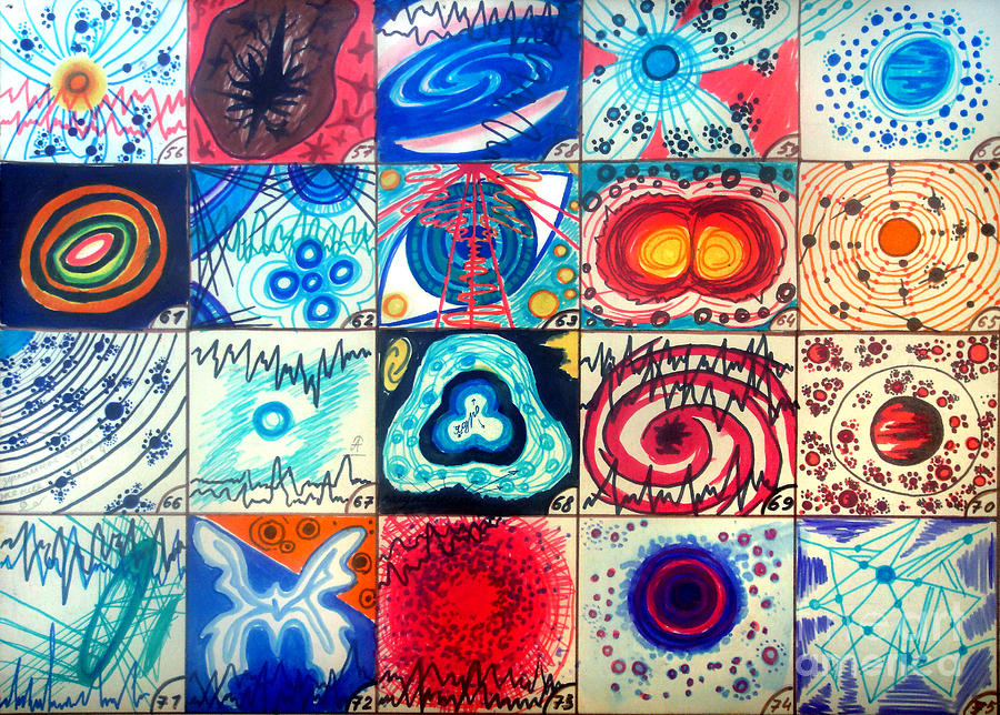 900x644 Variety Of Space Galaxies Stars Anomalies. Part 3 Drawing By Sofia