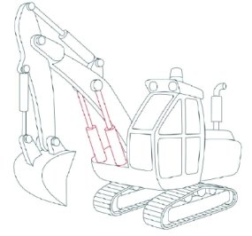 285x266 How To Draw Excavators Howstuffworks