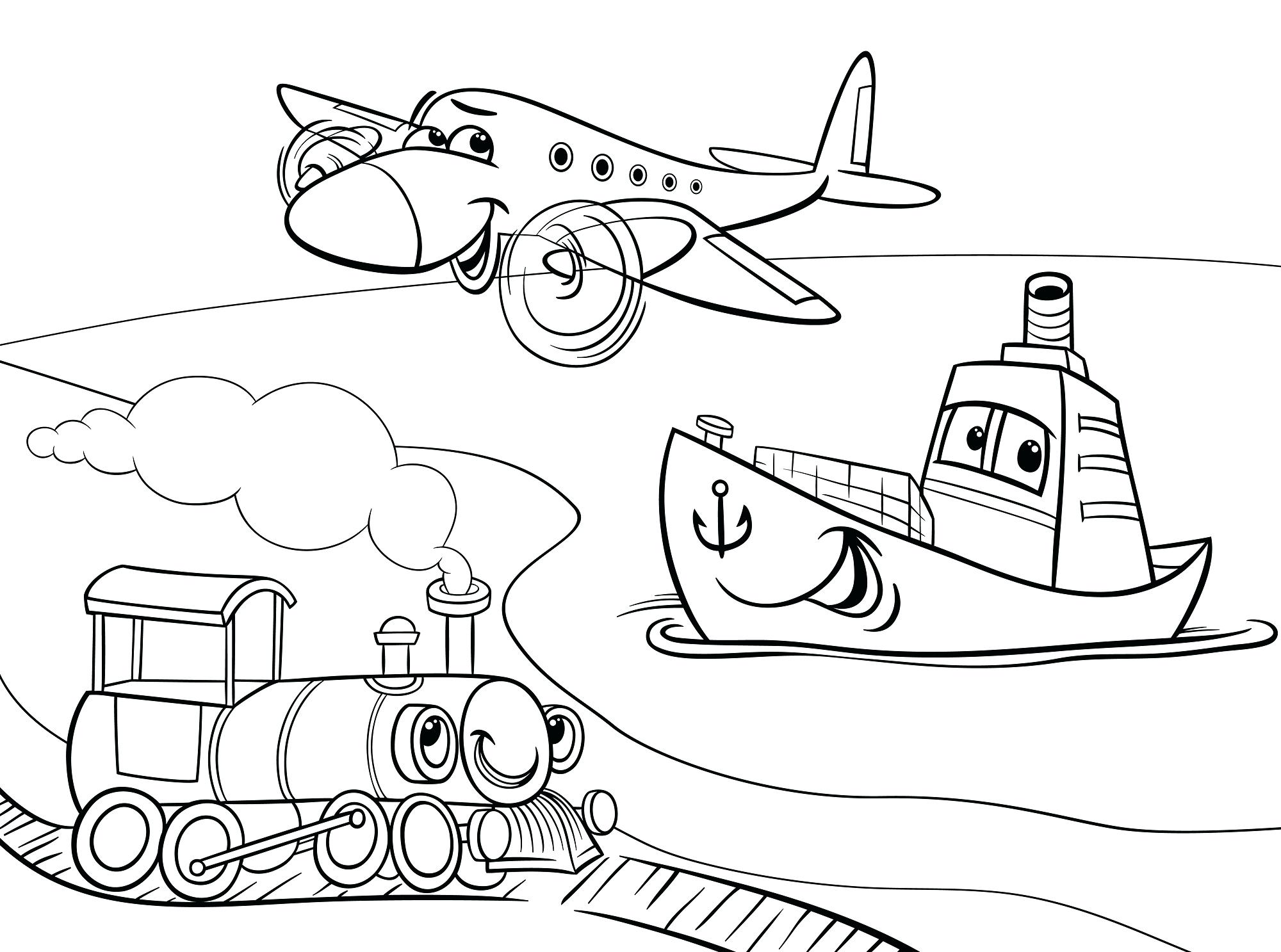 2000x1487 Remarkable Transportation Coloring Sheets Vehicle Coloring Pages