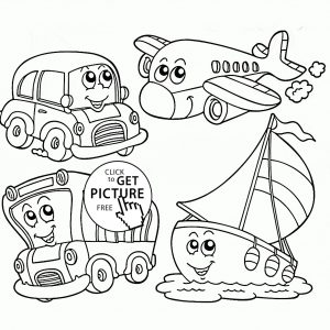 300x300 Coloring Pages Vehicles
