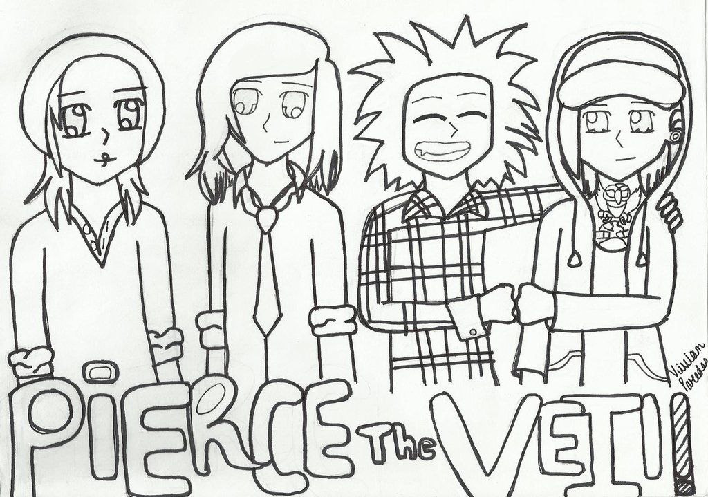 1024x719 Pierce The Veil Cartoon Drawing I Love Fun