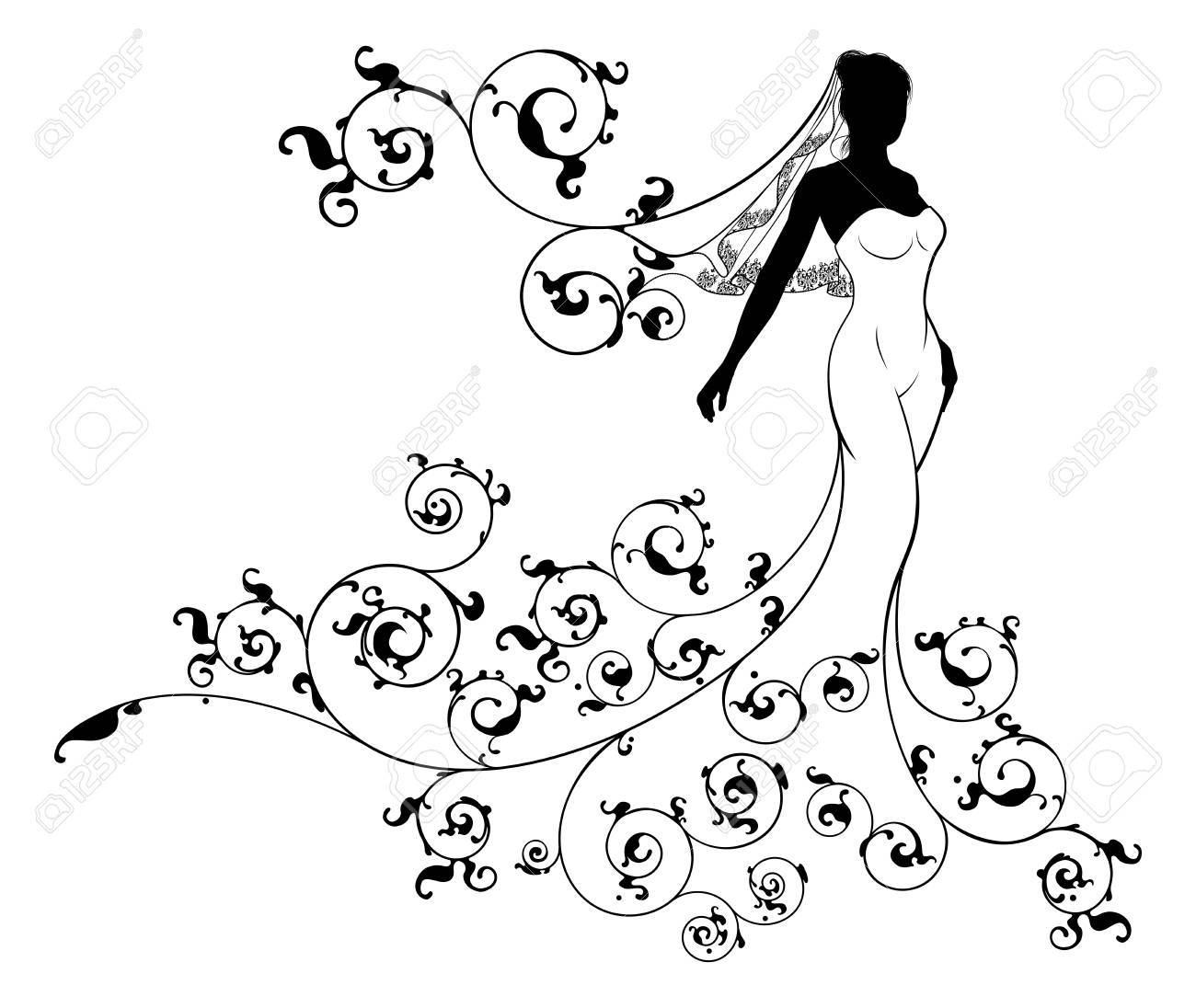 1300x1096 Veil Clipart Silhouette