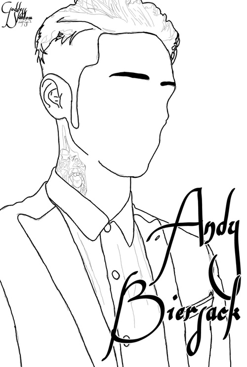 500x741 Drawing (Fanart) Of Andy Biersack On We Heart It