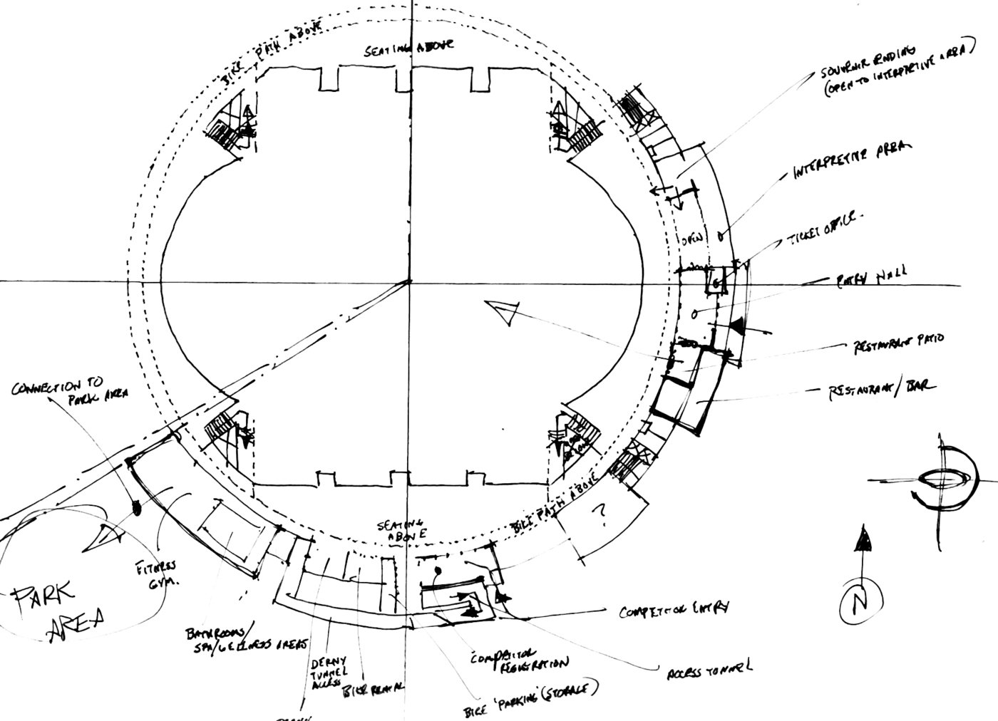 1400x1012 Velodrome Complex With Fabric Enclosure By Ian Blue