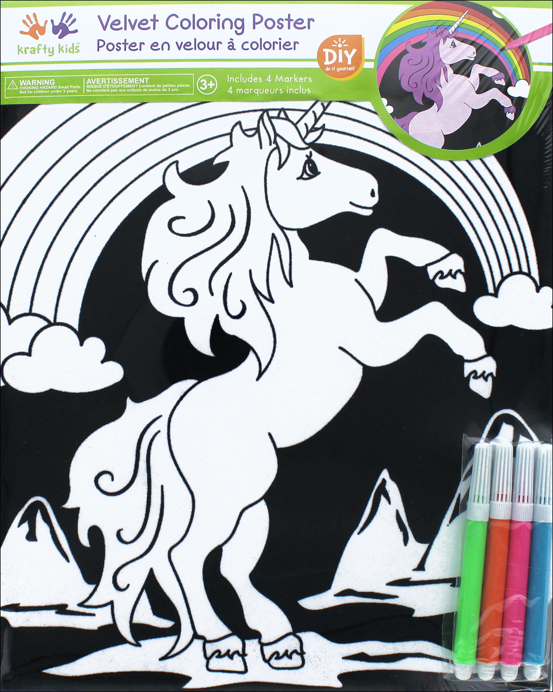 1932x2416 Multicraft Krafty Kids Velvet Poster Unicorn