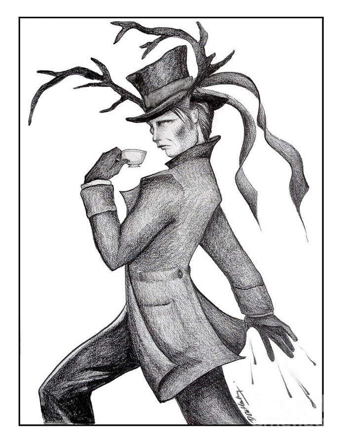 695x900 Antler Velvet Drawing By Dori Hartley