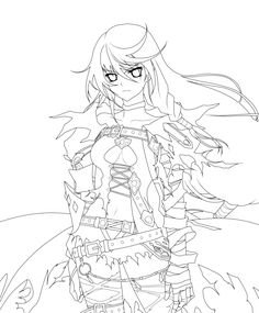 236x285 Velvet Crowe Lineart By Cerberusyuri Coloring Pages