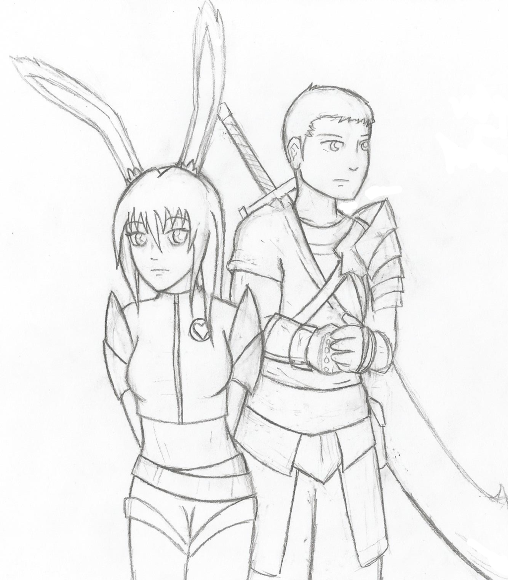 1024x1170 Velvet And Yatsuhashi (Sketch) By Fl00rmaster