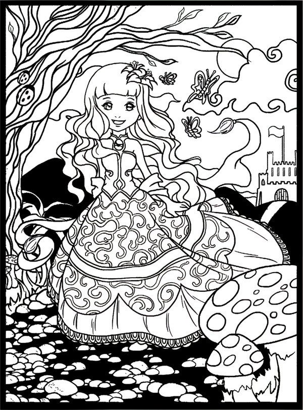 600x812 Colour In Velvet Cardboard Drawing, Felt Pens Included