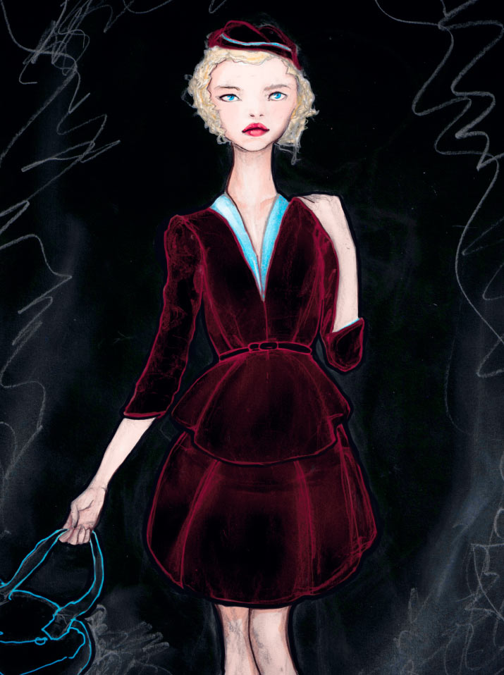 715x958 The Velvet Dress Girl Igor +