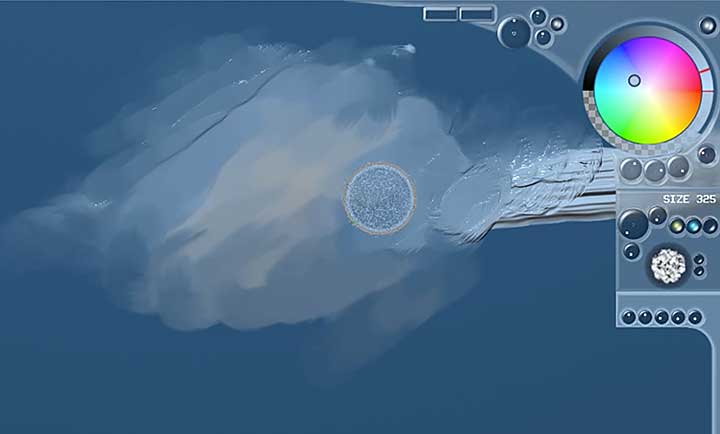 720x434 Verve Painter, A Tiny Fluid Dynamics Based Paint Application